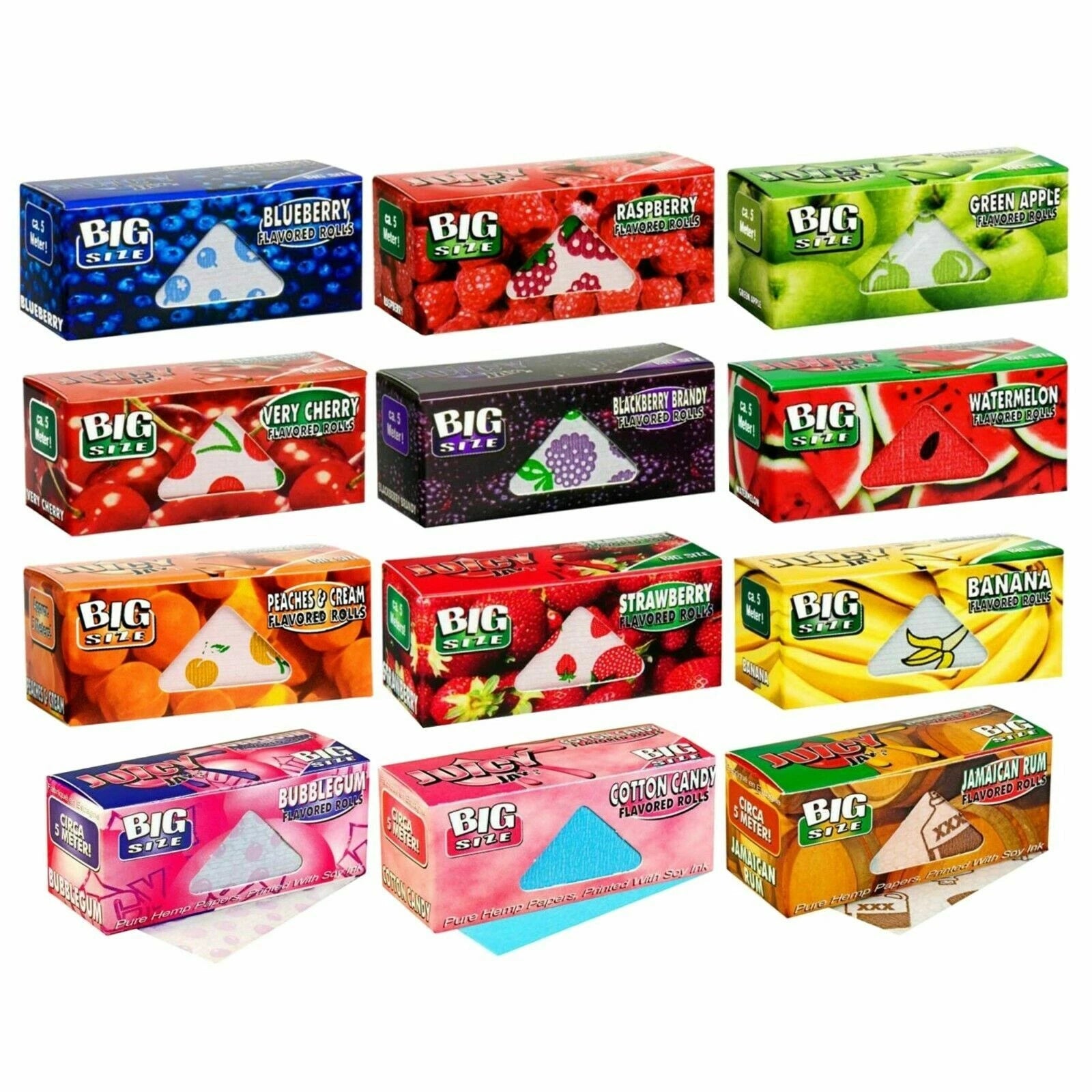 JUICY JAY KING SIZE MIX FLAVORS ROLL BOX (24 packs per box)