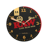 RAW CLOCK BLACK - STYLISH 30CM WALL CLOCK WITH CLASSIC RAW LOGO