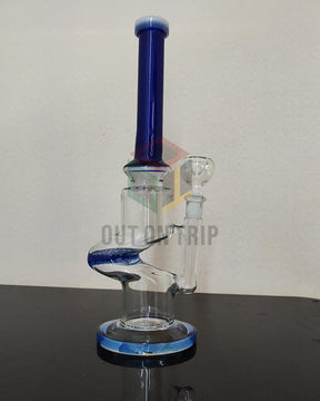 12 Inch Crazy Can Assorted Colors Bong with Honeycomb Percolator