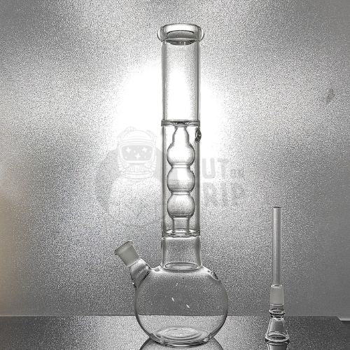 12 INCH GLASS BONG BULB WITH ICE-FREEZE
