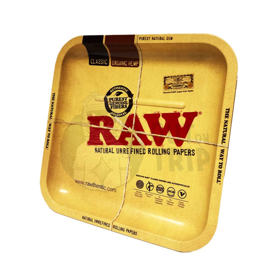 RAW Metal SQUARE Rolling Tray - Small