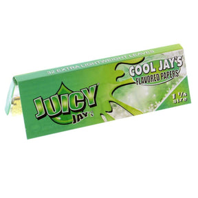 Juicy Jay Rolling Papers Cool Jay's - Menthol Flavor - 1 1/4 Size
