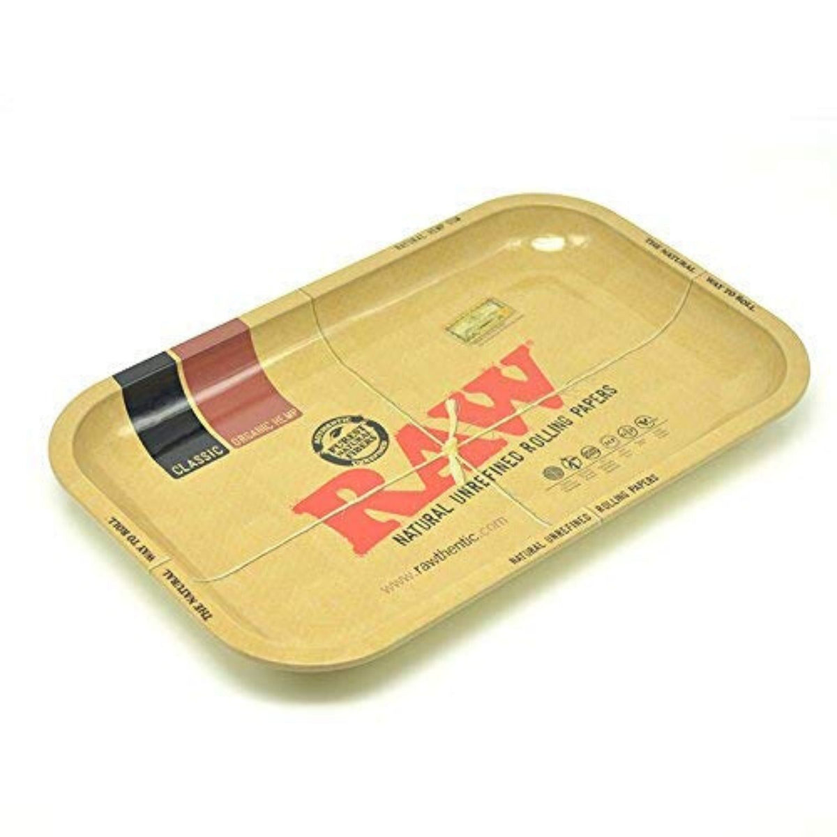 RAW Metal Rolling Tray with Magnetic Tray Cover - Small