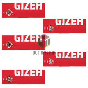GIZEH Fine Red Rolling Paper Regular Size - 50 Leaves
