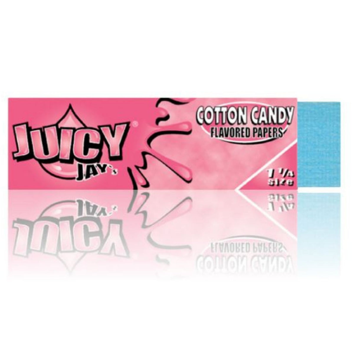 Juicy Jay Rolling Papers - Cotton Candy Flavor - 1 1/4 Size