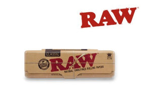 RAW CLASSIC KING SIZE TIN ROLLING PAPER CONTAINER - Outontrip