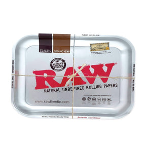 RAW Silver Rolling Tray - Medium