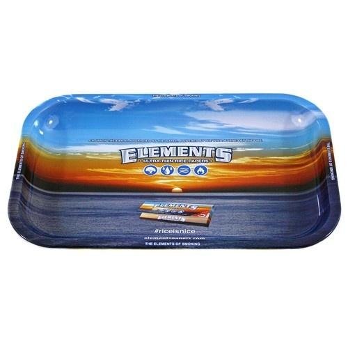 ELEMENTS SMALL METAL ROLLING TRAY - Outontrip