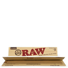 RAW CLASSIC 12INCH SUPERNATURAL ROLLING PAPERS - Outontrip