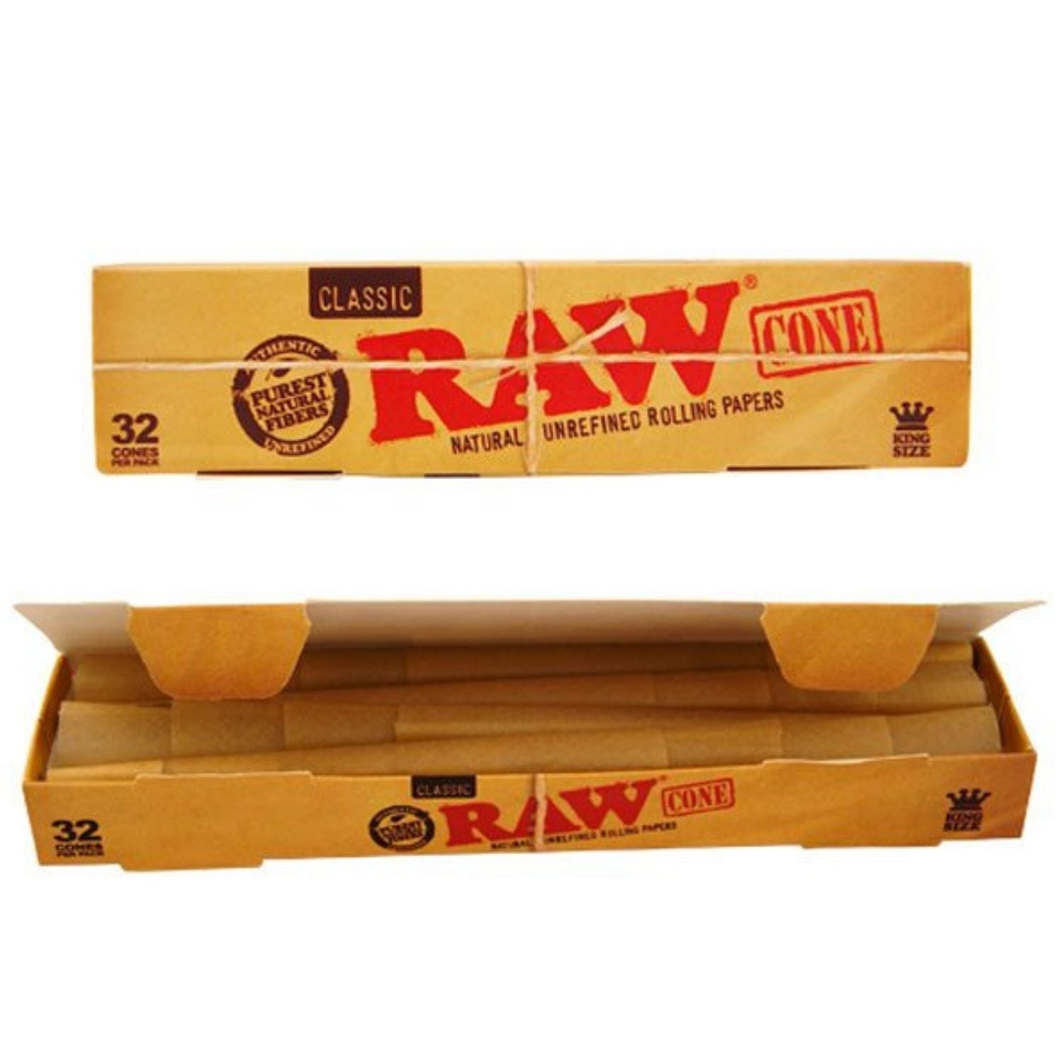 RAW Classic Prerolled Cones King Size -  32 Cones