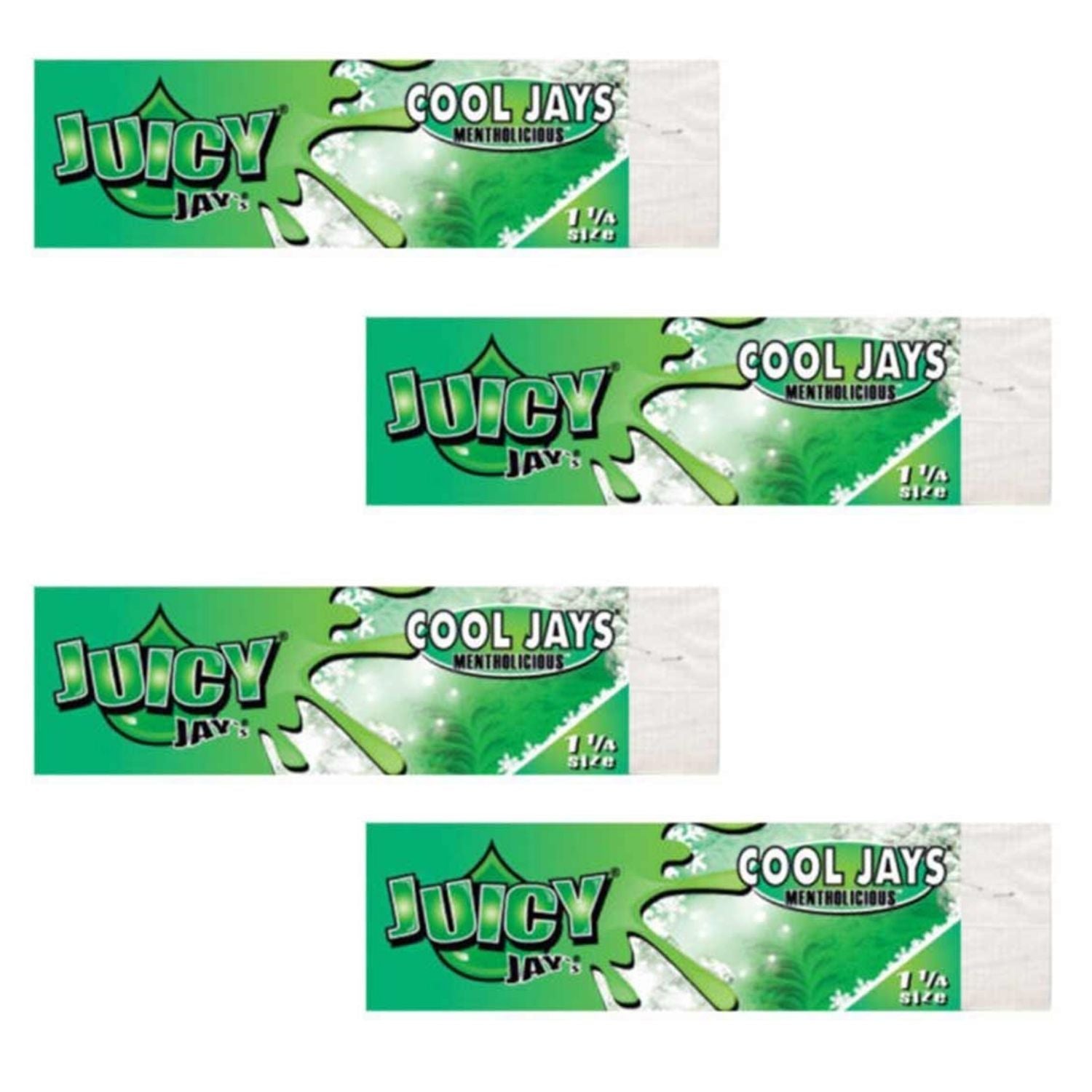 Juicy Jay Rolling Papers Cool Jay's - Menthol Flavor - 1 1/4 Size