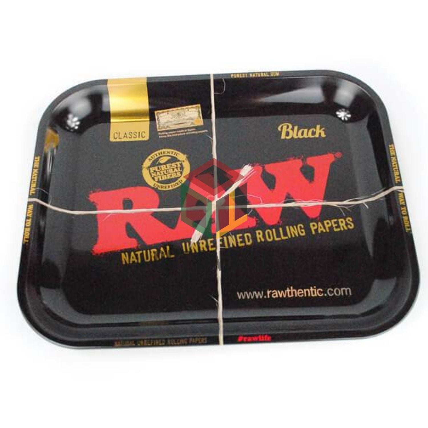 RAW Black Rolling Tray - Medium