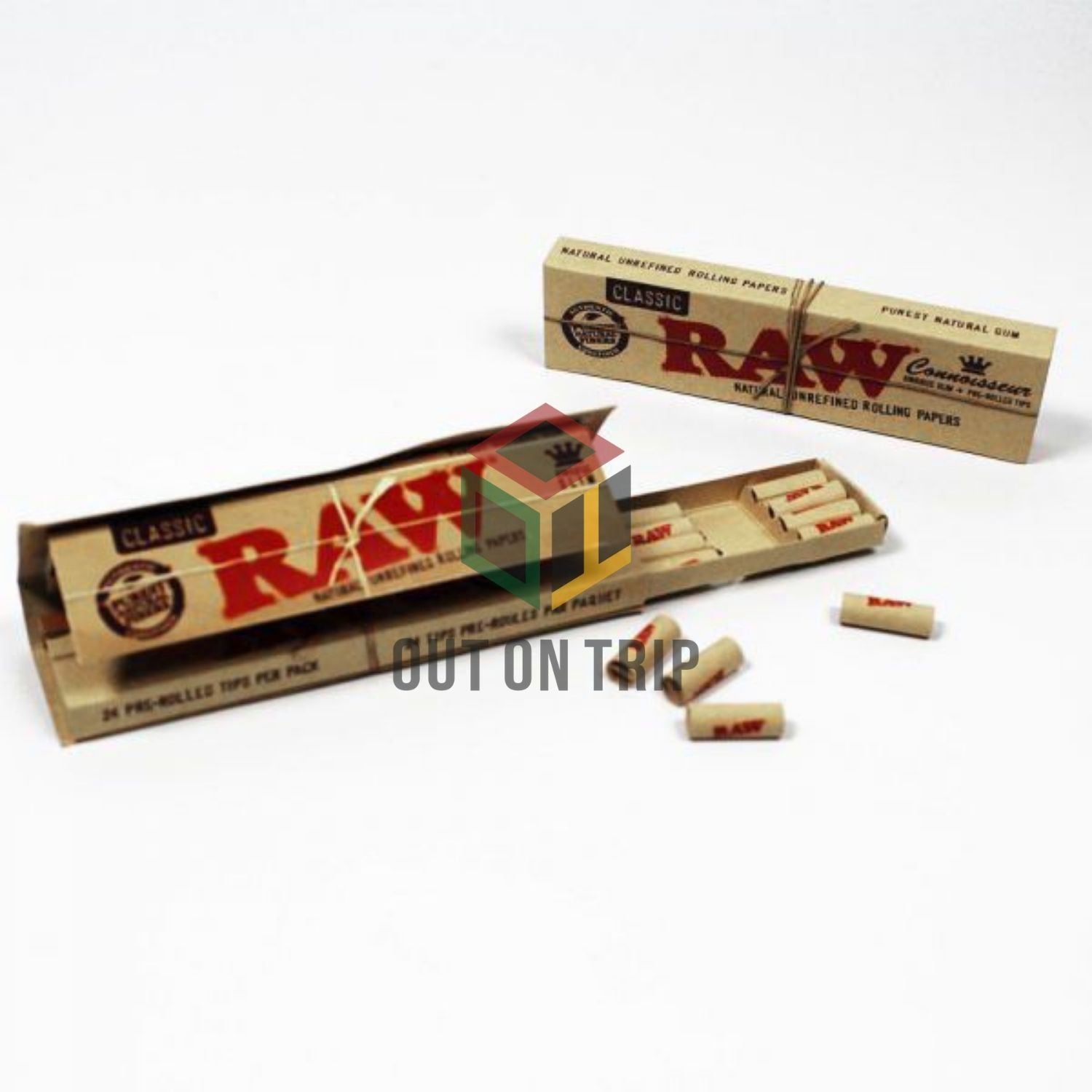 RAW Classic Connoisseur - King Size Rolling Papers with Pre-Rolled Tips