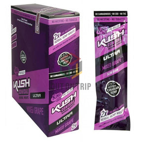 KUSH CONICAL HERBAL PREROLLED WRAPS ULTRA - MIXED GRAPE
