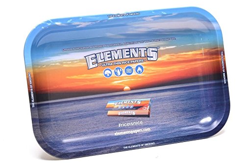 ELEMENTS SMALL METAL ROLLING TRAY - Outontrip
