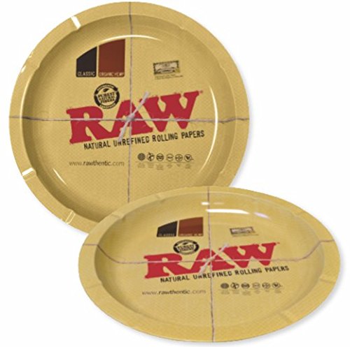 RAW ROUND ROLLING LONG METAL TRAY - Outontrip