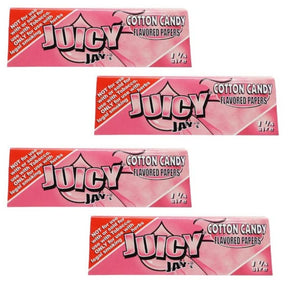 Juicy Jay Rolling Papers - Cotton Candy Flavor - 1 1/4 Size