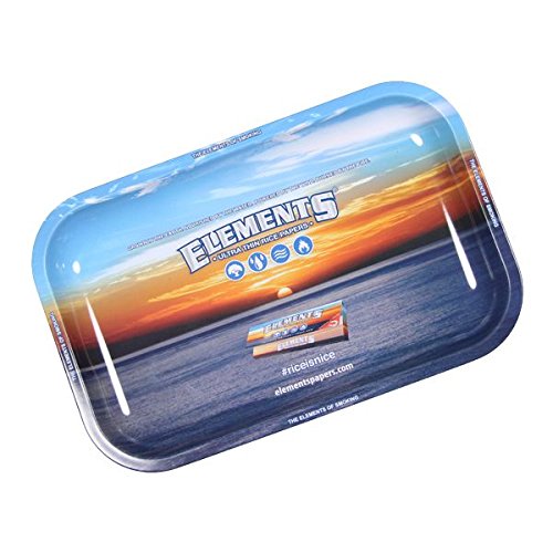 ELEMENTS SMALL METAL ROLLING TRAY - Outontrip