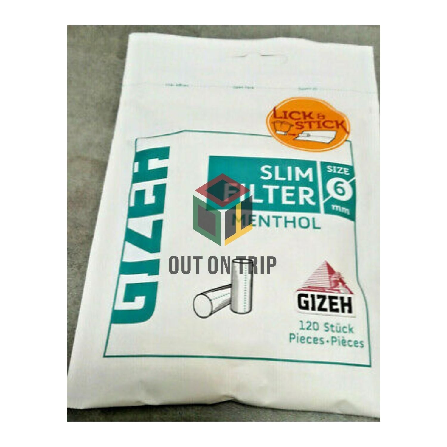 Gizeh Menthol Slim Filter 6mm - 120 Tips