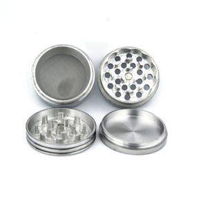 CLASSIC METALLIC HERB CRUSHER/GRINDER LARGE WITH FILTER (50 MM) - Outontrip