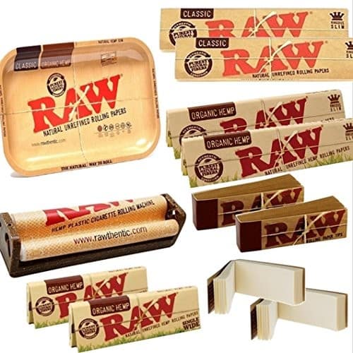 OutonTrip Bundle - 13 Items - RAW Rolling Paper (Roll Your Own) Cigarette Kit - Outontrip