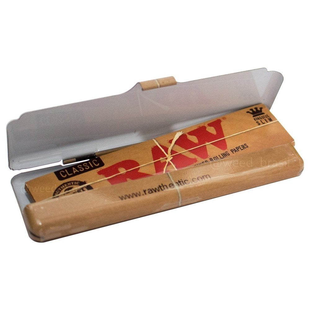 RAW CLASSIC KING SIZE TIN ROLLING PAPER CONTAINER - Outontrip