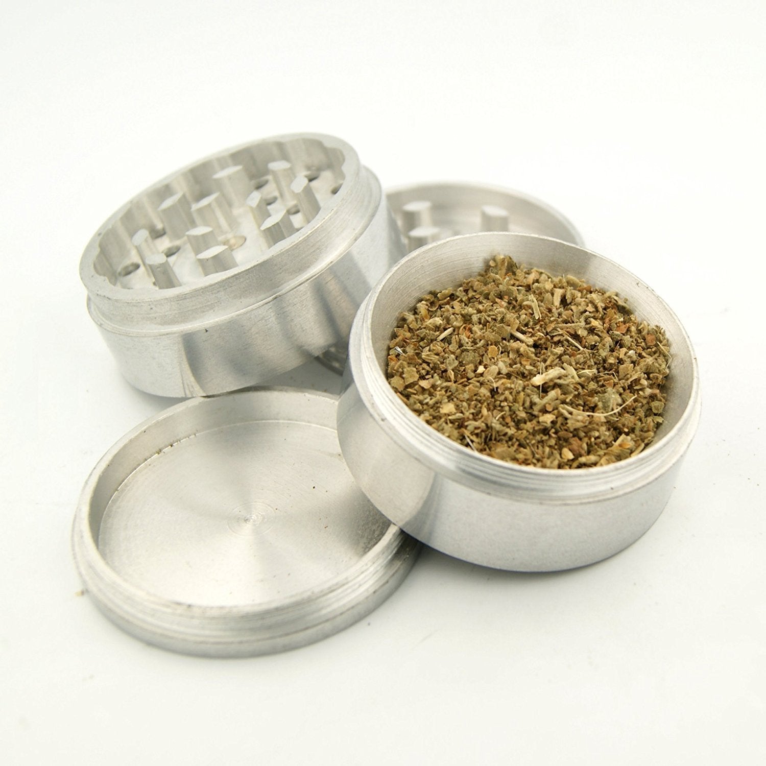 Outontrip Classic Metallic Herb Crusher/Grinder Large with filter (Herb  grinder/herb crusher 52 mm)