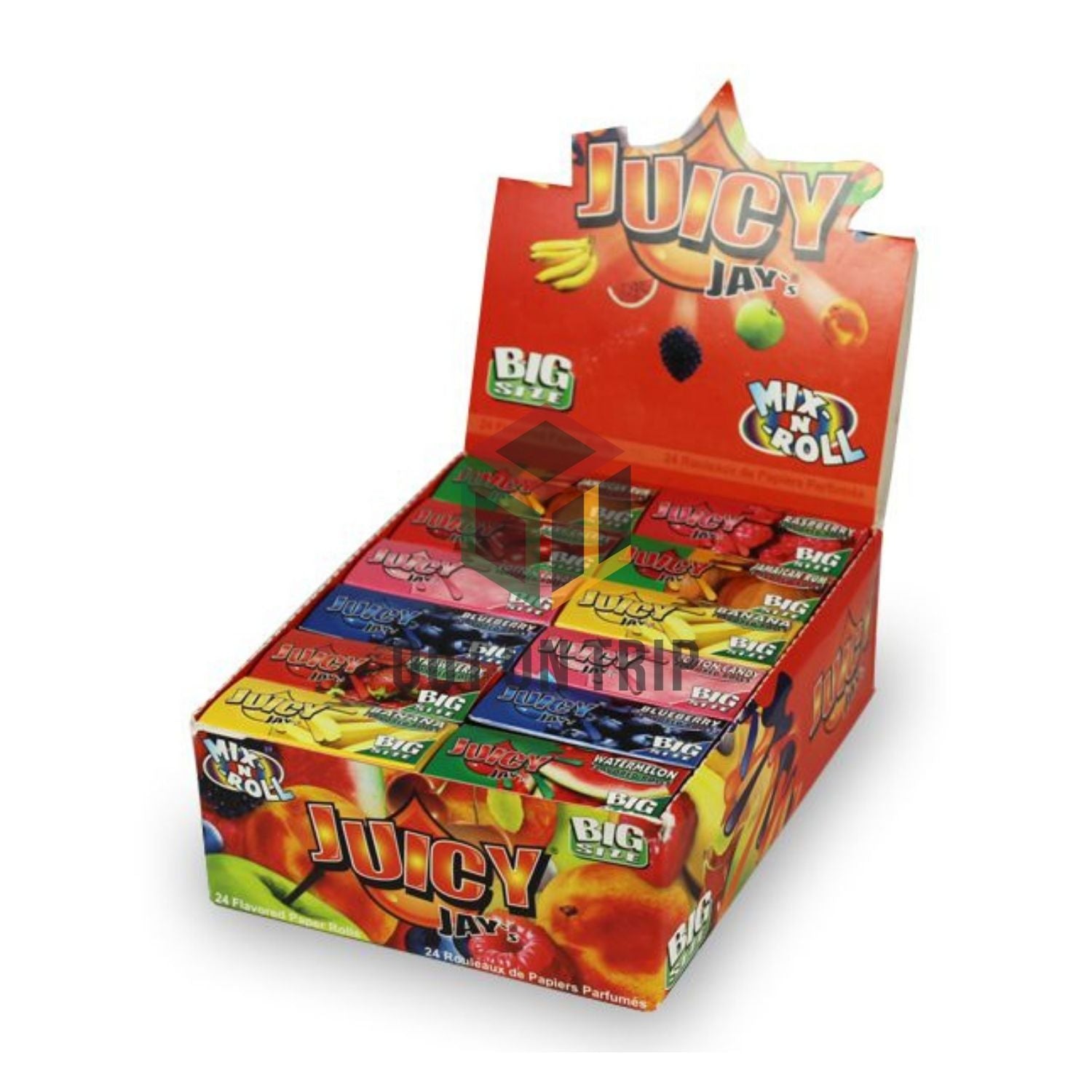 JUICY JAY KING SIZE MIX FLAVORS ROLL BOX (24 packs per box)