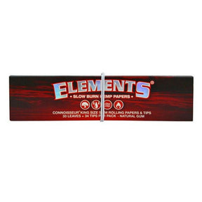 ELEMENTS RED CONNOISSEUR - King Size Rolling Papers with Tips
