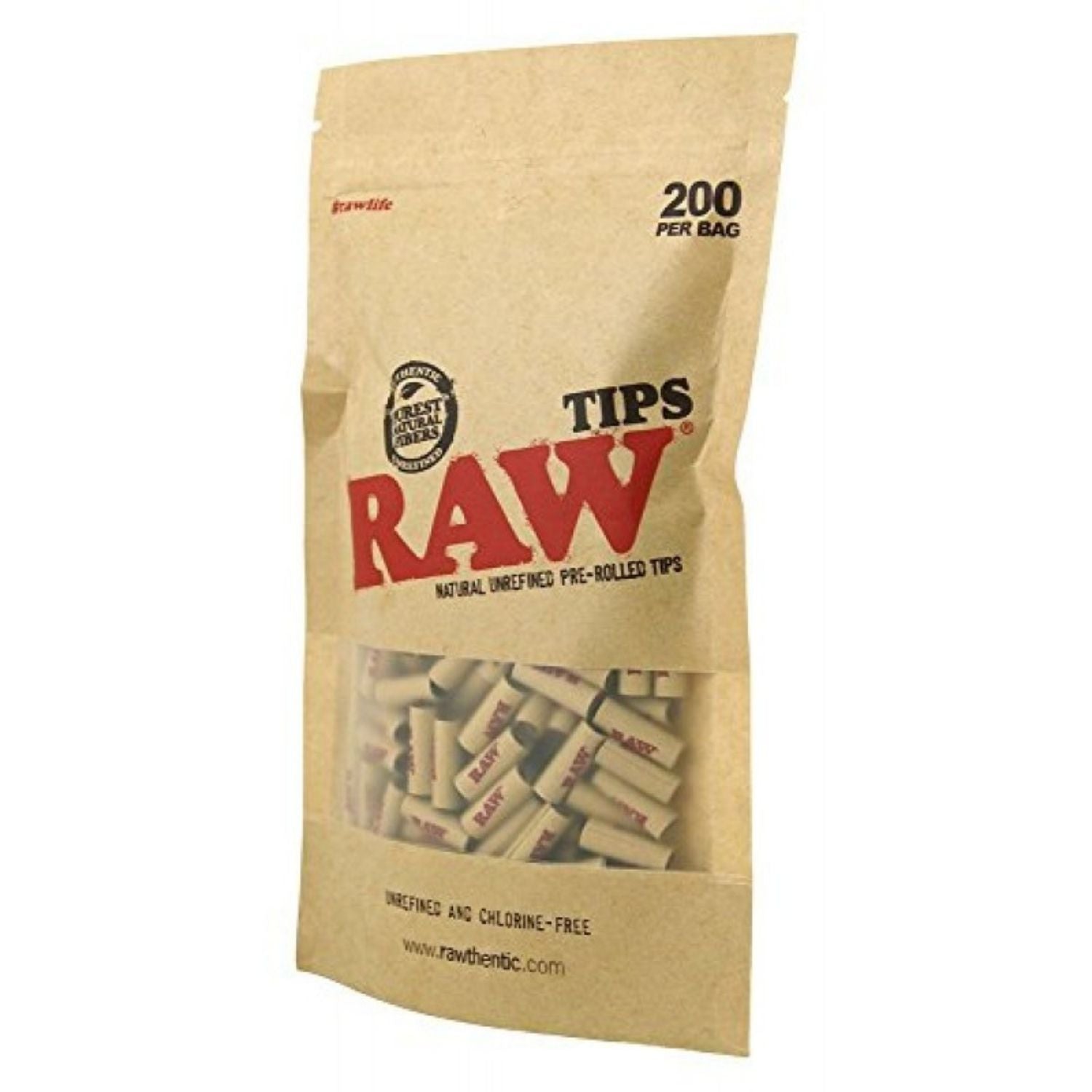 RAW Prerolled Filter Tips - 200 Tips