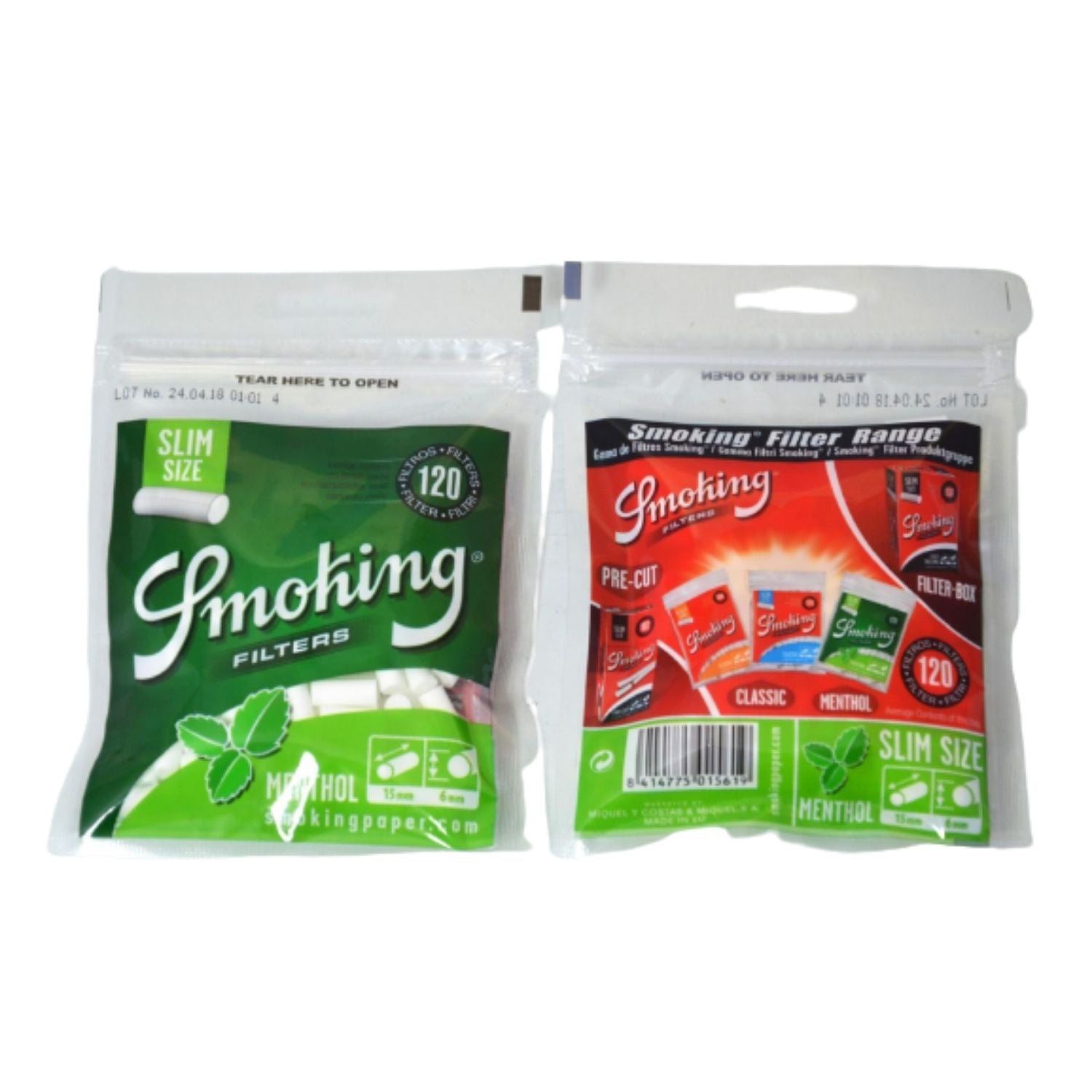 Buy SMOKING MENTHOL Flavor Slim cotton filter tips/Roach