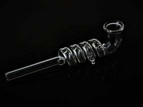 Handmade 4 Ringed Glass Smoking Pipe - Outontrip