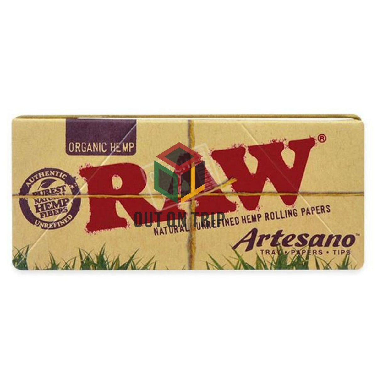 Raw Organic Artesano - Rolling Paper with Tray and Tips