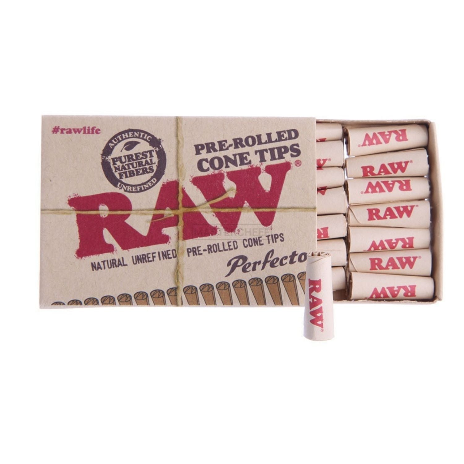 RAW Pre-rolled Perfecto Cone Filter Tips - 21 Tips