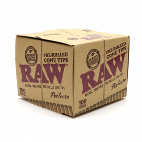 RAW Pre-rolled Perfecto Cone Filter Tips - 100 Tips