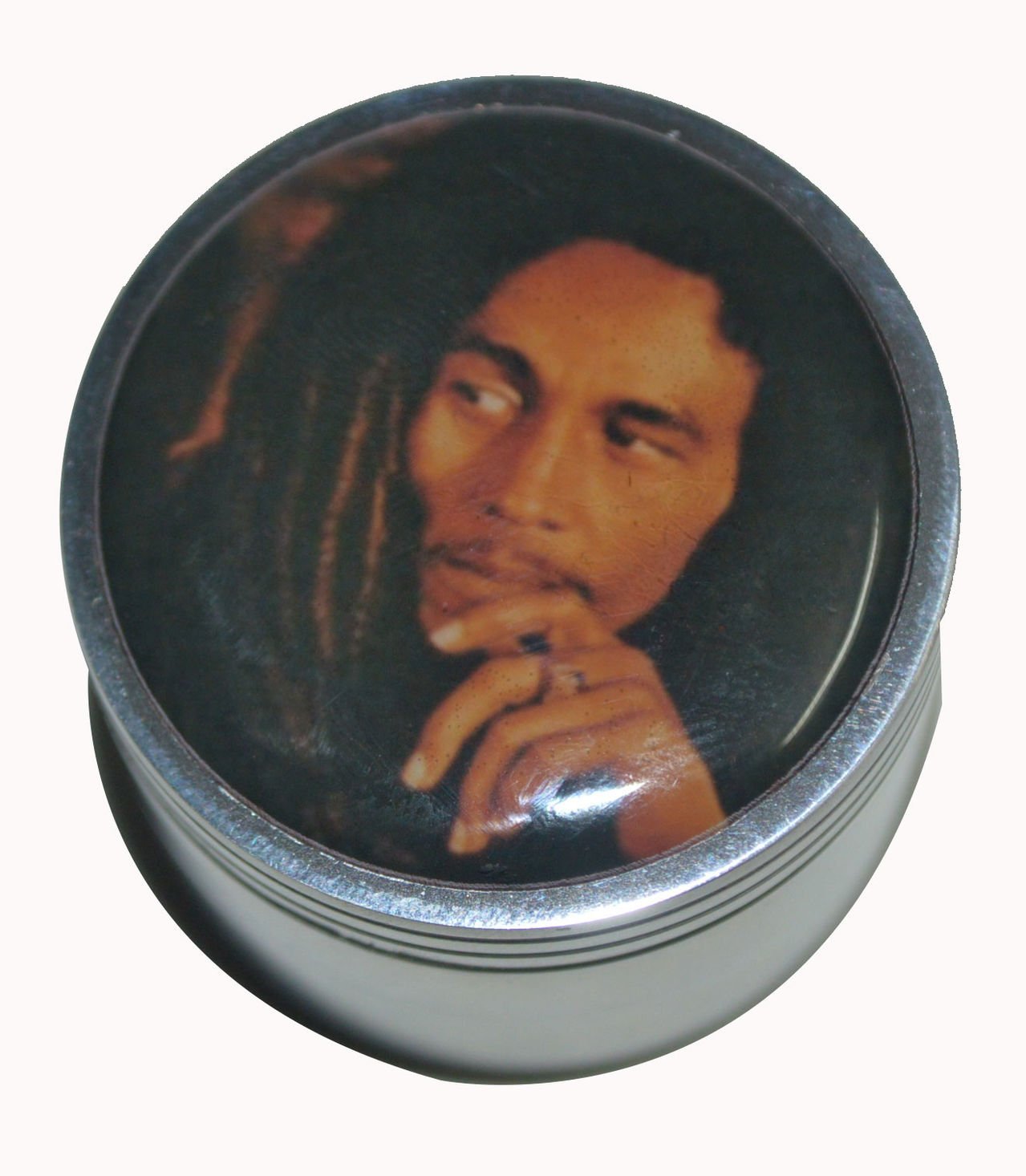 Bob Marley Metallic Herb Crusher/Grinder with Filter (50 MM) - Outontrip