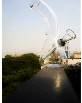 6 Inch Conical Transparent Glass Bong