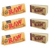 RAW CLASSIC 1 1/4 ROLLING PAPER + RAW WIDE & PERFORATED FILTER TIPS - SET OF 6 - Outontrip