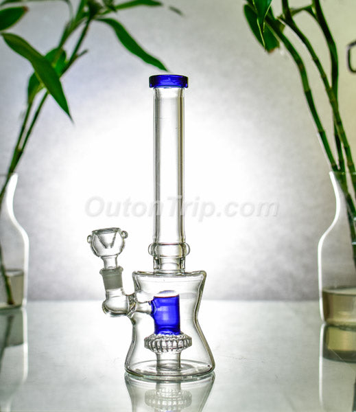 12 Inch Can Assorted Colors Bong With UFO Percolator (Discontinued)