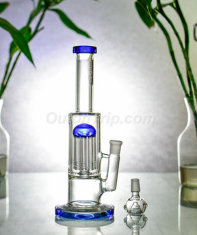 10 Inch Can Assorted Colors Bong with Tree Percolator