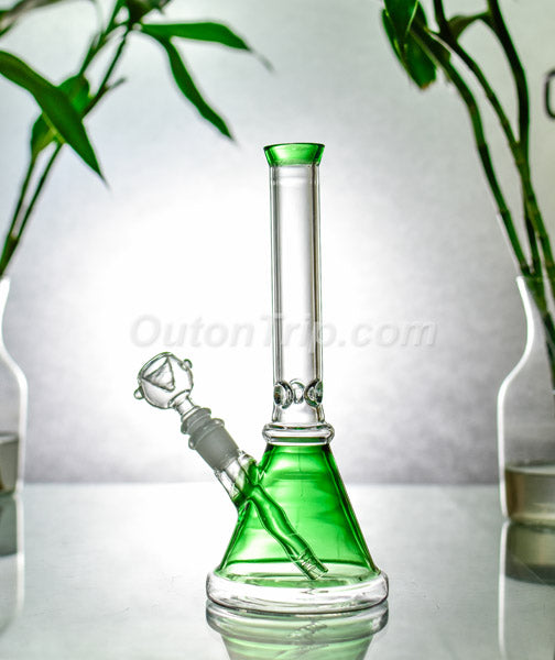 10 Inch Coloured Scientific Beaker Bong with Ice Catcher