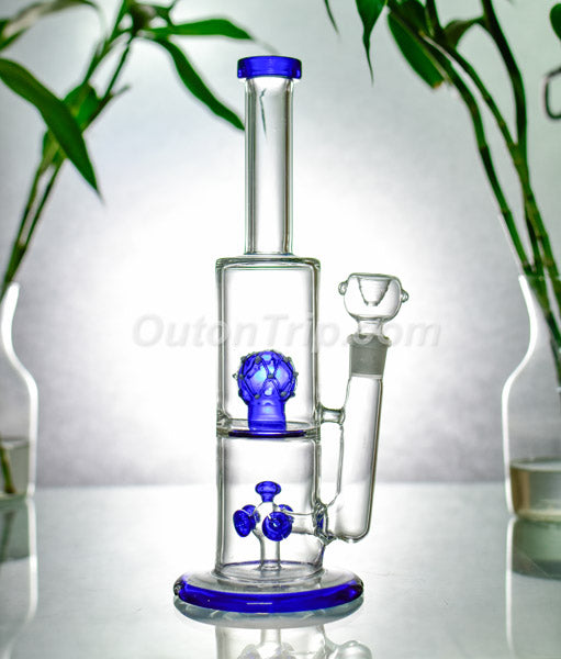 14 inch Can Assorted Colors Bong with Crystal Ball Percolator (Discontinued)