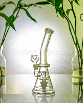 Triangle Assorted Colors Dome Showehead Percolator Bong. (Discontinued)