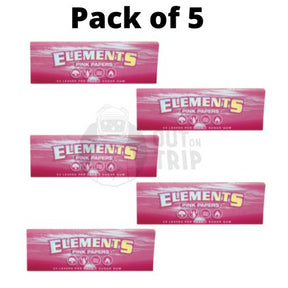 ELEMENTS PINK ROLLING PAPER 1 1/4 - 50 LEAVES
