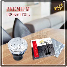 Afzal Hookah Premium Pre-Cut Aluminium Foils - 50 Sheets Pack