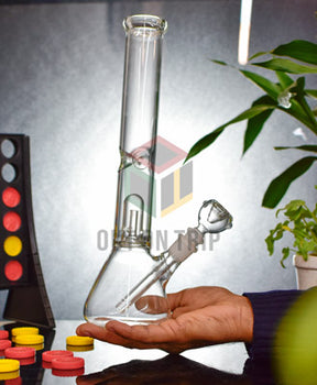 12 Inch Glass Bong with Ice Catcher & Inset Percolator