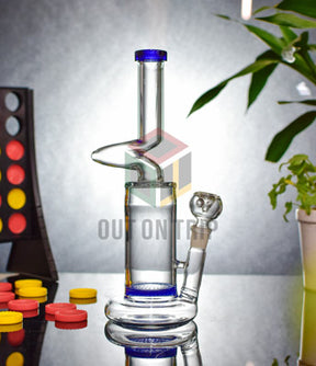 10 Inch Assorted Color Bong Beaker with Honeycomb Percolator