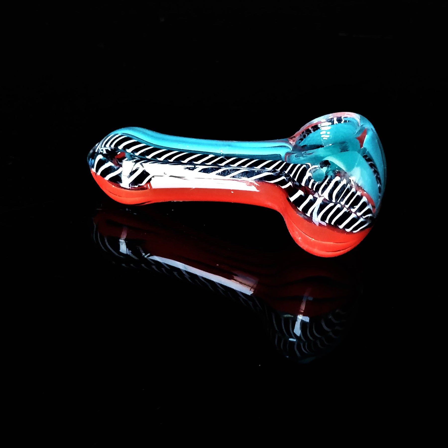 Assorted Multicolored Designer Peanut Glass Smoking Pipe- 8cm Length - Outontrip