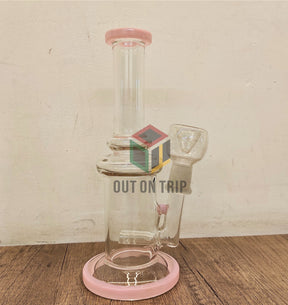 9 Inch Assorted Colors Bong with Inline Percolator