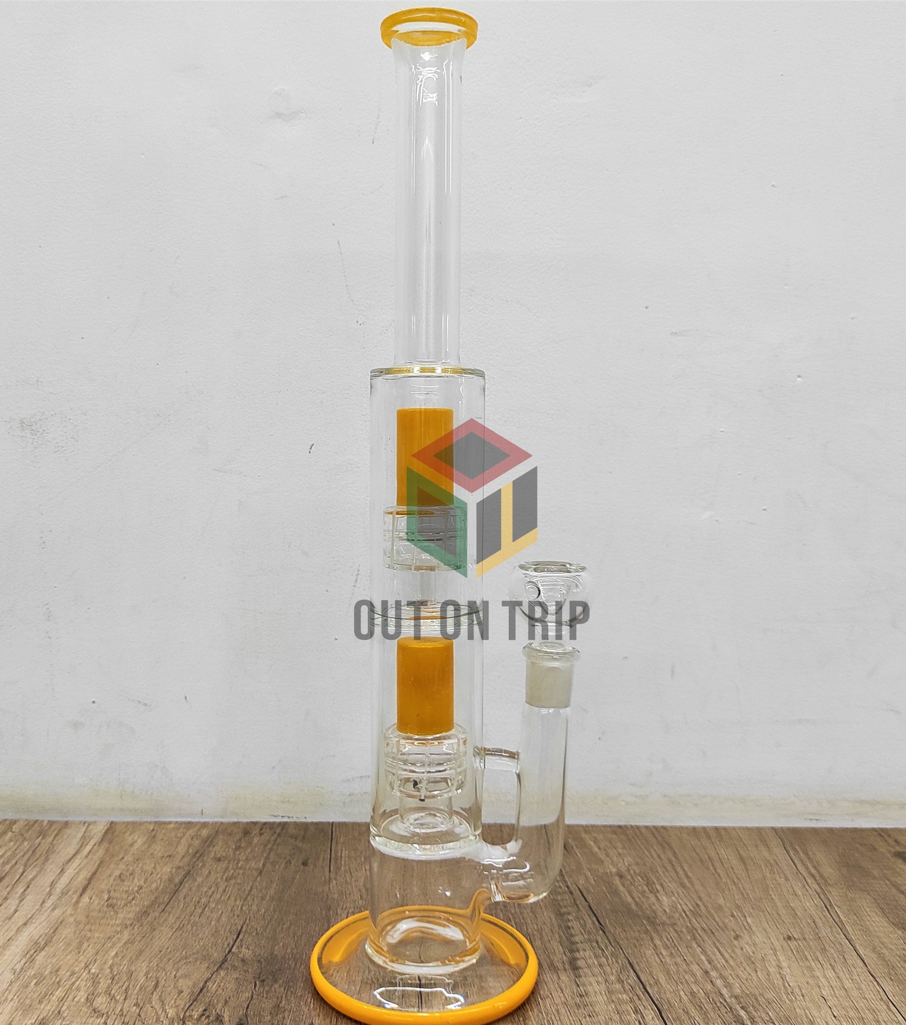 16 Inch Assorted Colors Bong with Double UFO Percolator